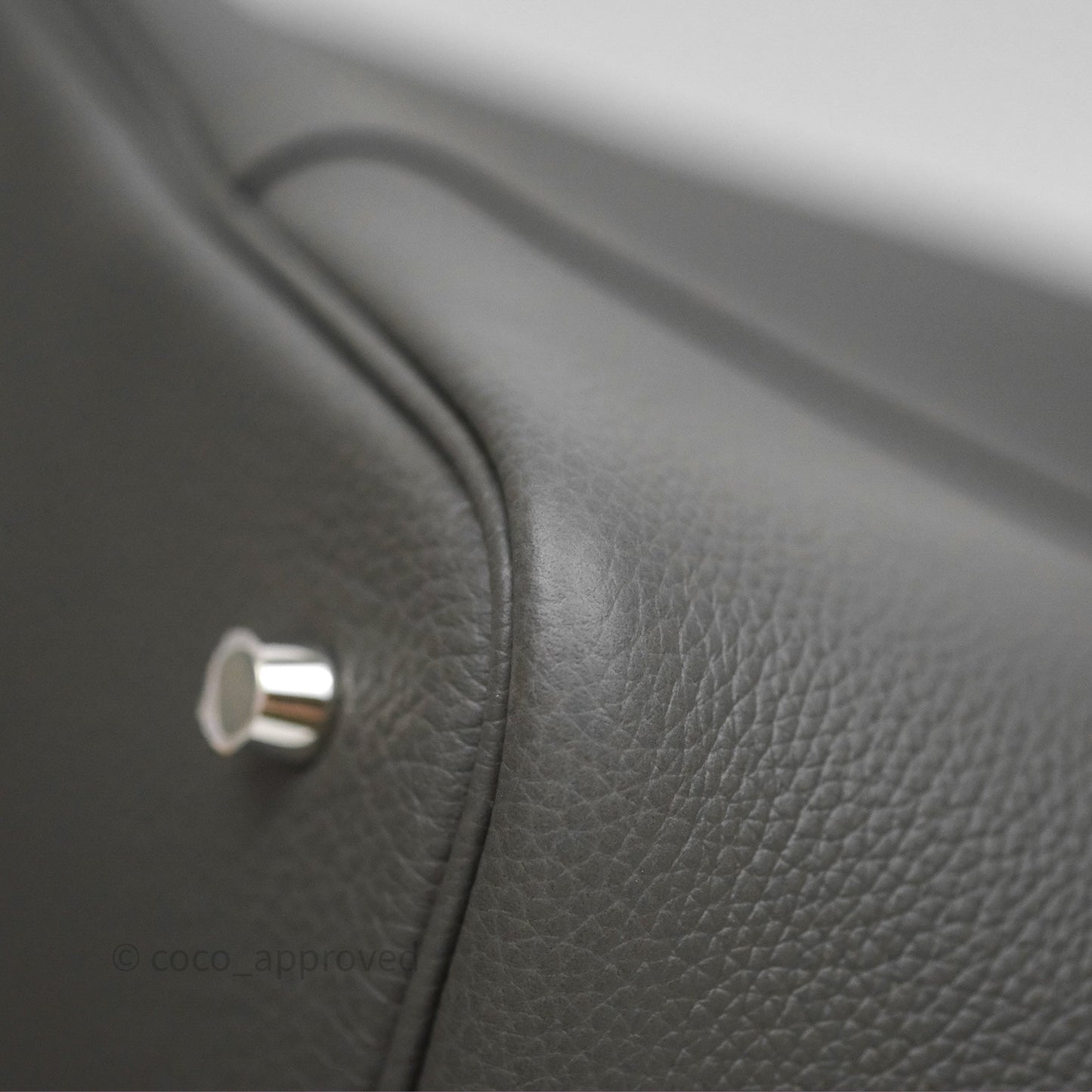 Hermès Picotin 22 Gris Meyer Taurillon Maurice Palladium Hardware
