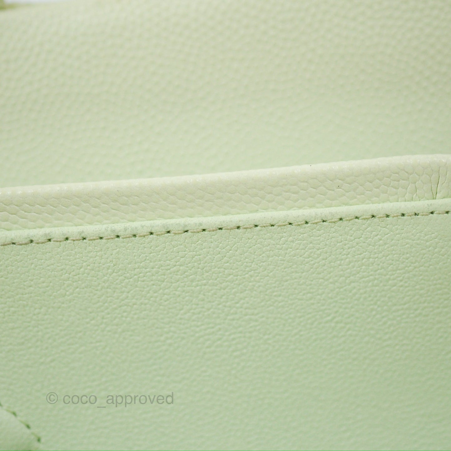 Chanel Small Quilted Classic Flap Mint Green Caviar Gold Hardware 22C