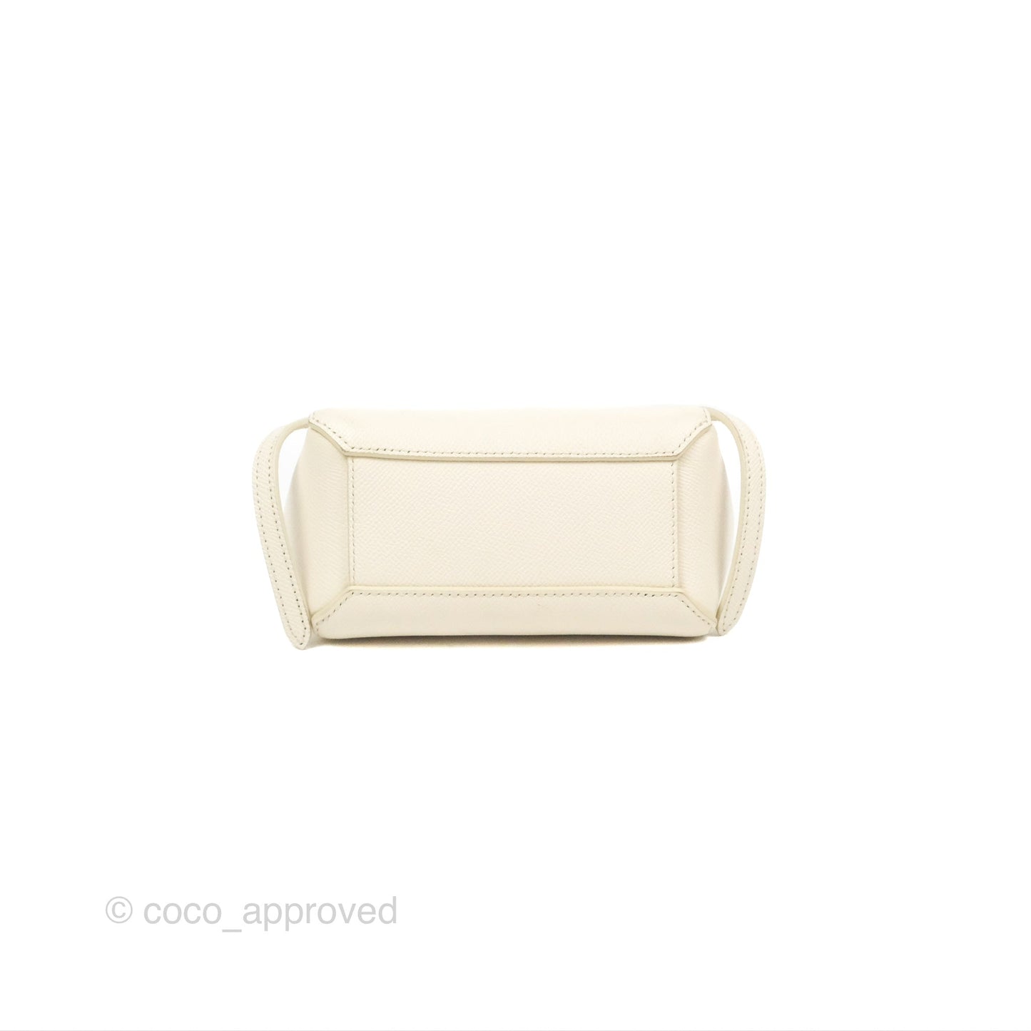 Celine Pico Belt Bag White Grained Calfskin Gold Hardware