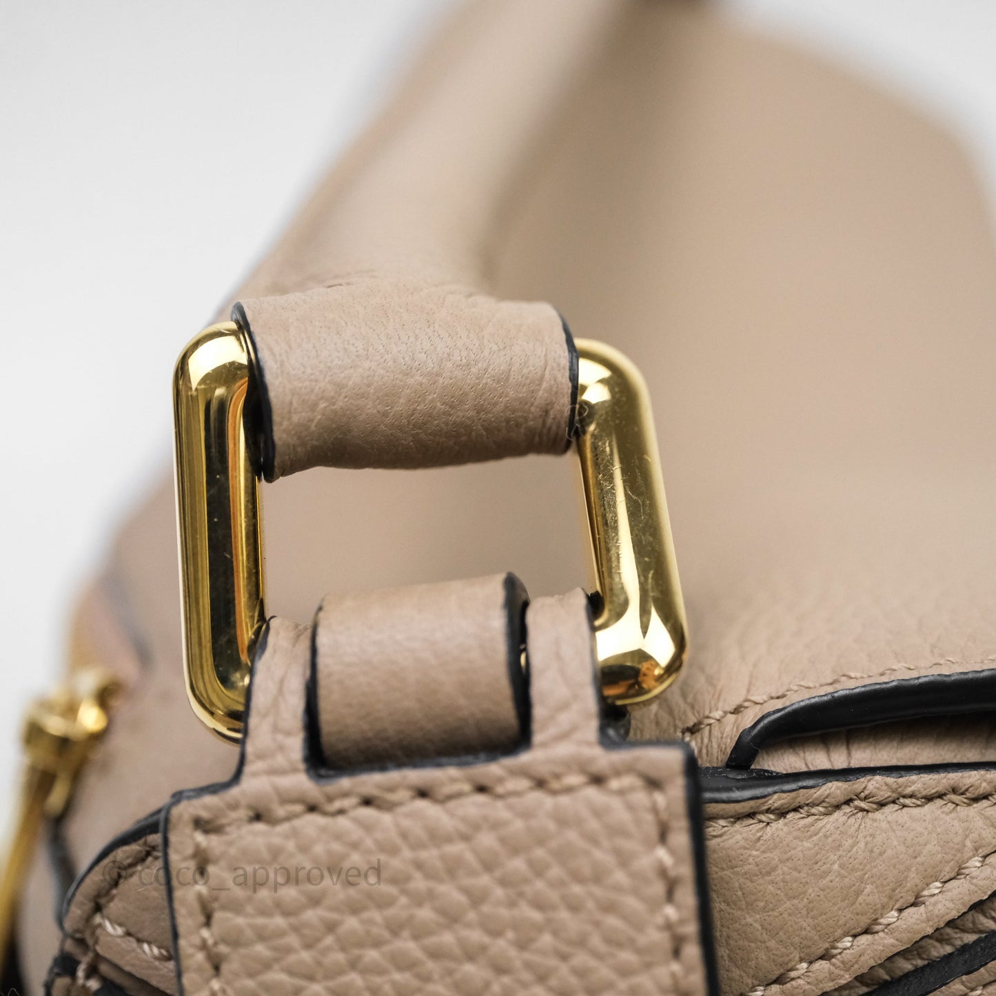 Loewe Small Puzzle Bag Sand Mink Grained Calfskin