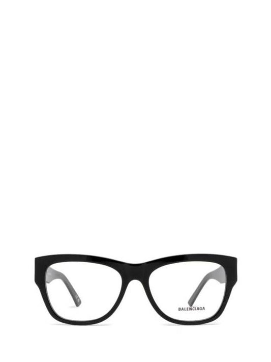 Luxury Balenciaga Acetate Square Eyeglasses Black