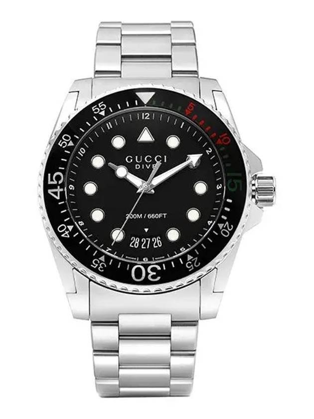 Luxury Gucci Trending 2025 Men's Dive Metal Watch Silver