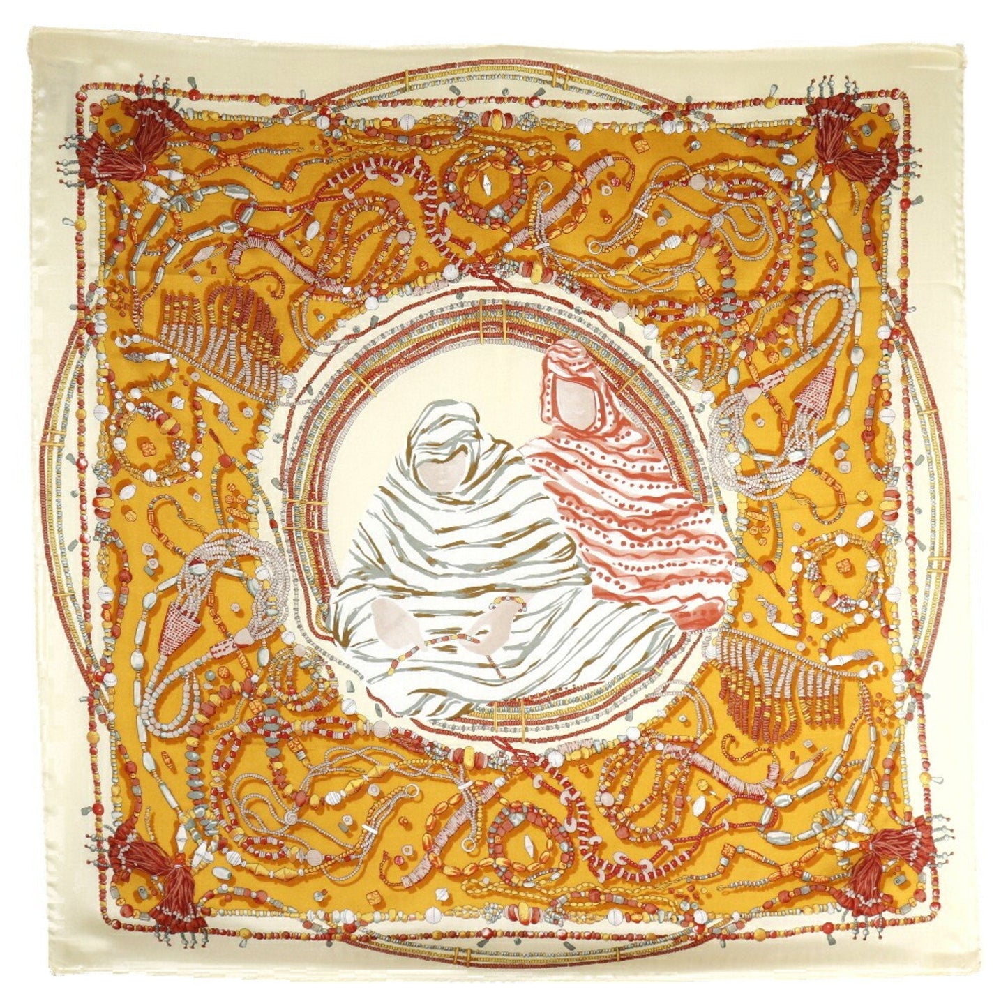 Luxury Bottega Veneta  yellow Silk Scarf ()