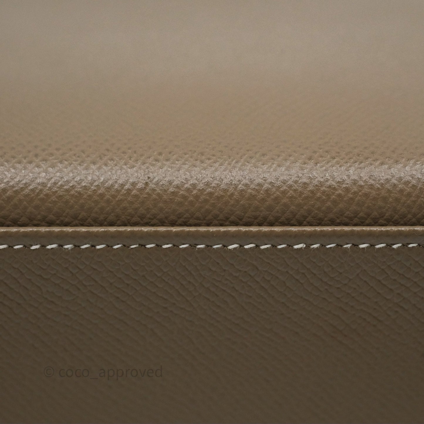 Hermès Kelly 25 Sellier Etoupe Epsom Gold Hardware