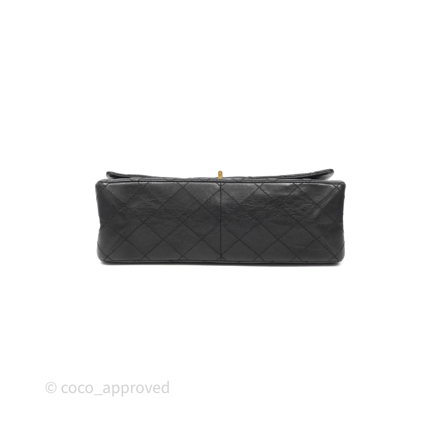Chanel Reissue 226 Quilted Aged Calfskin Black Aged Gold Hardware