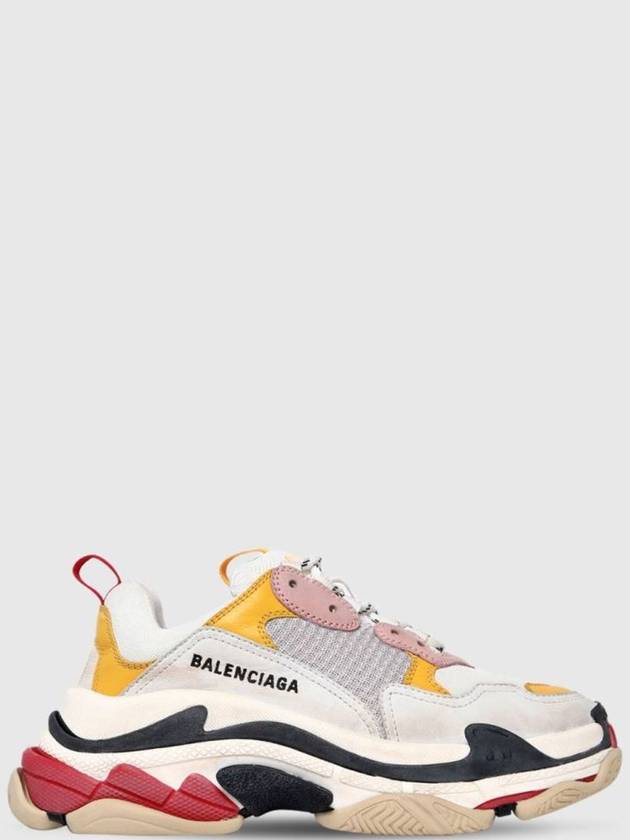 Luxury Balenciaga Triple S Low Top Sneakers Cream Yellow