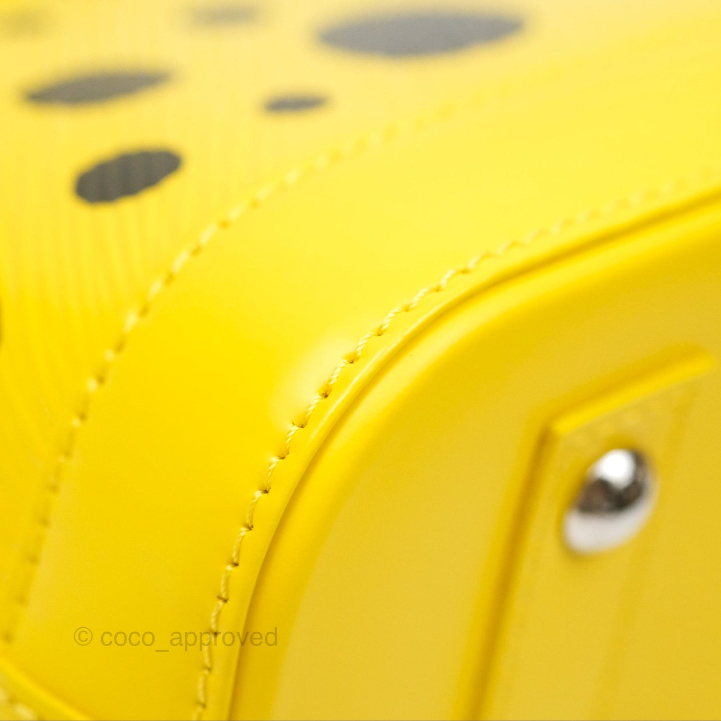Louis Vuitton x Yayoi Kusama Epi Alma BB Infinity Dots Yellow