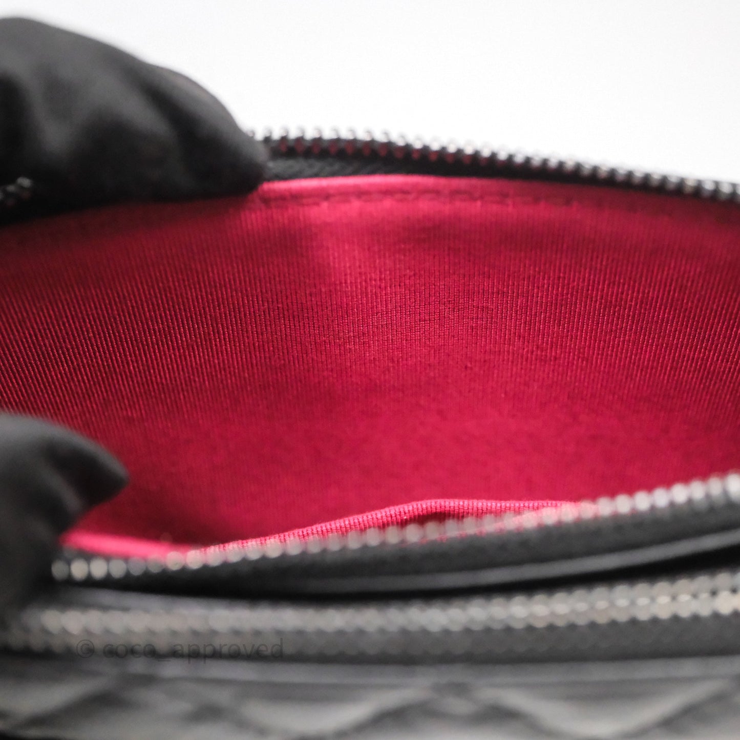 Chanel Gabrielle Clutch With Chain Aged Calfskin Black Mixed Hardware