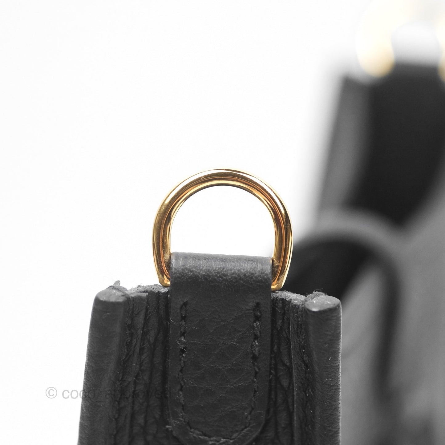 Hermès Mini Evelyne 16 Noir 89 Clemence Gold Hardware