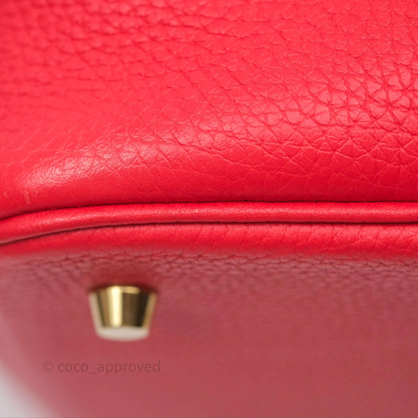 Hermès Picotin 22 Rouge Tomate S5 Clemence Gold Hardware