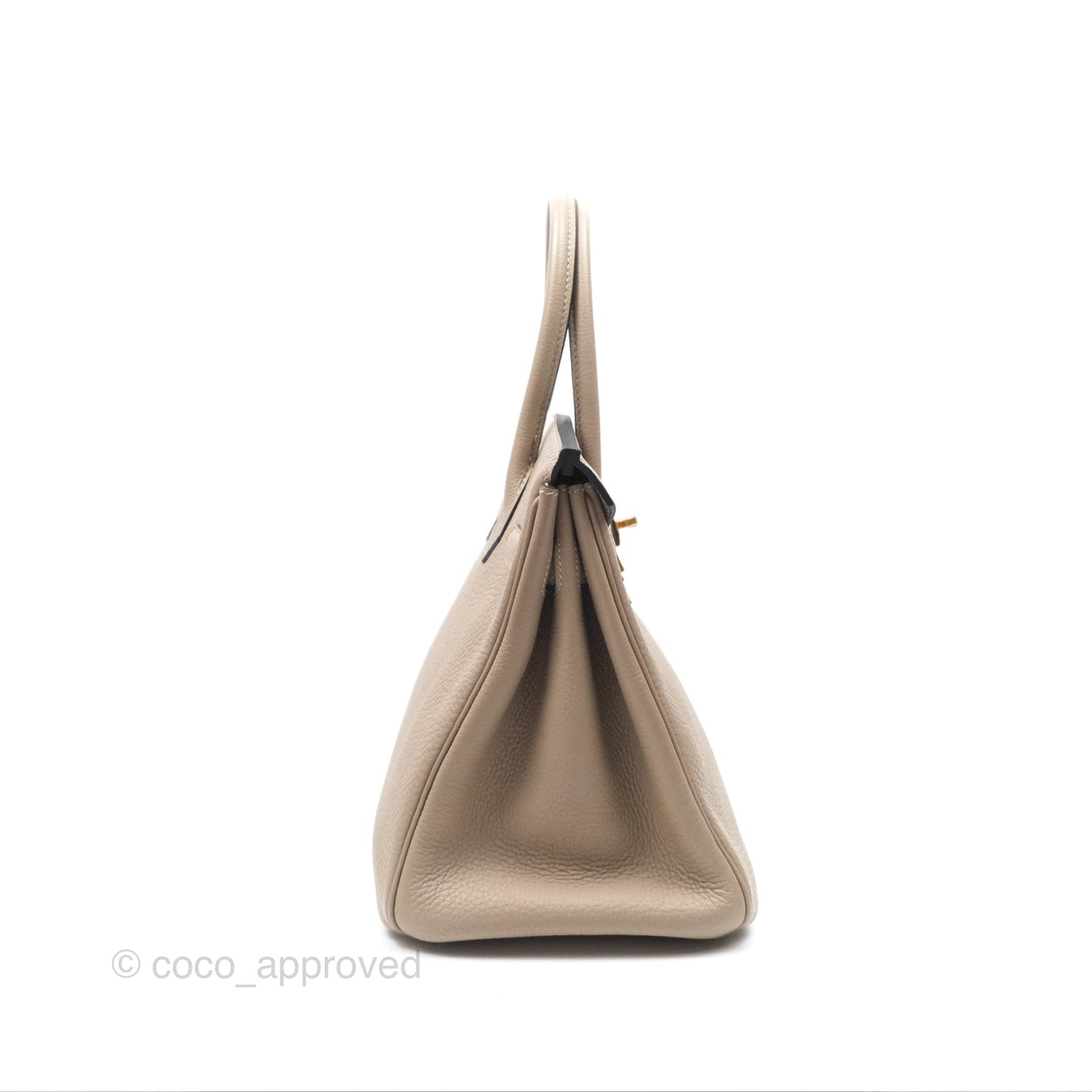 Hermès Birkin 30 Retourne Gris Tourterelle Togo Gold Hardware