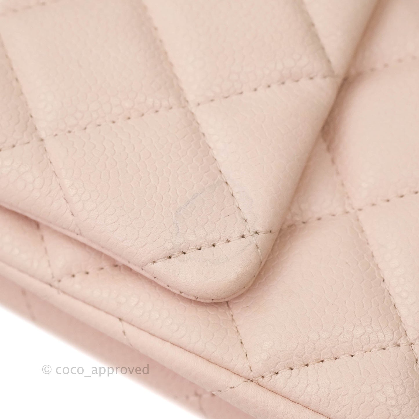 Chanel Quilted Clutch with Chain Sakura Pink Silver Hardware