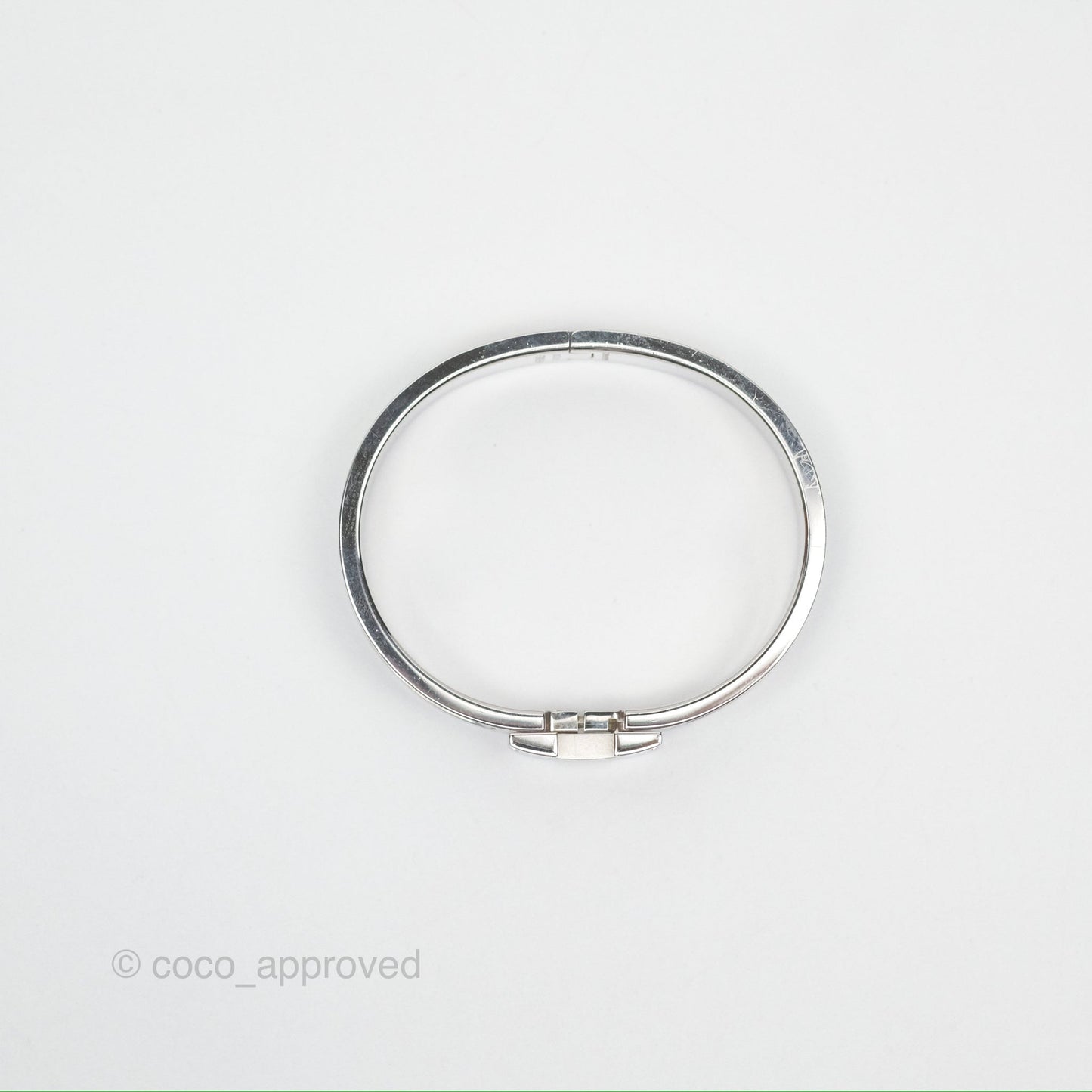 Hermès Clic H Bracelet Mint Palladium Hardware PM