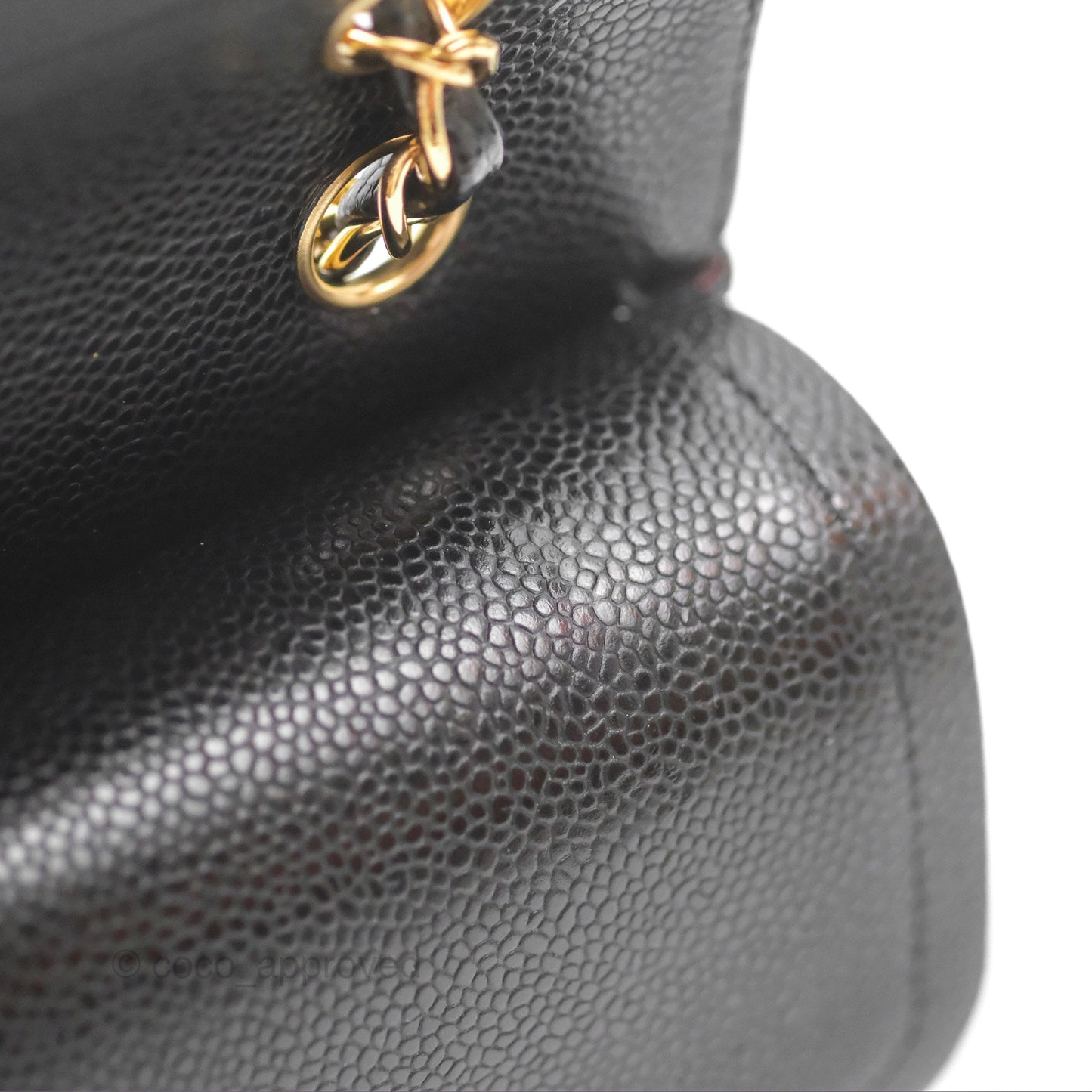Chanel Classic M/L Medium Flap Quilted Black Caviar Gold Hardware