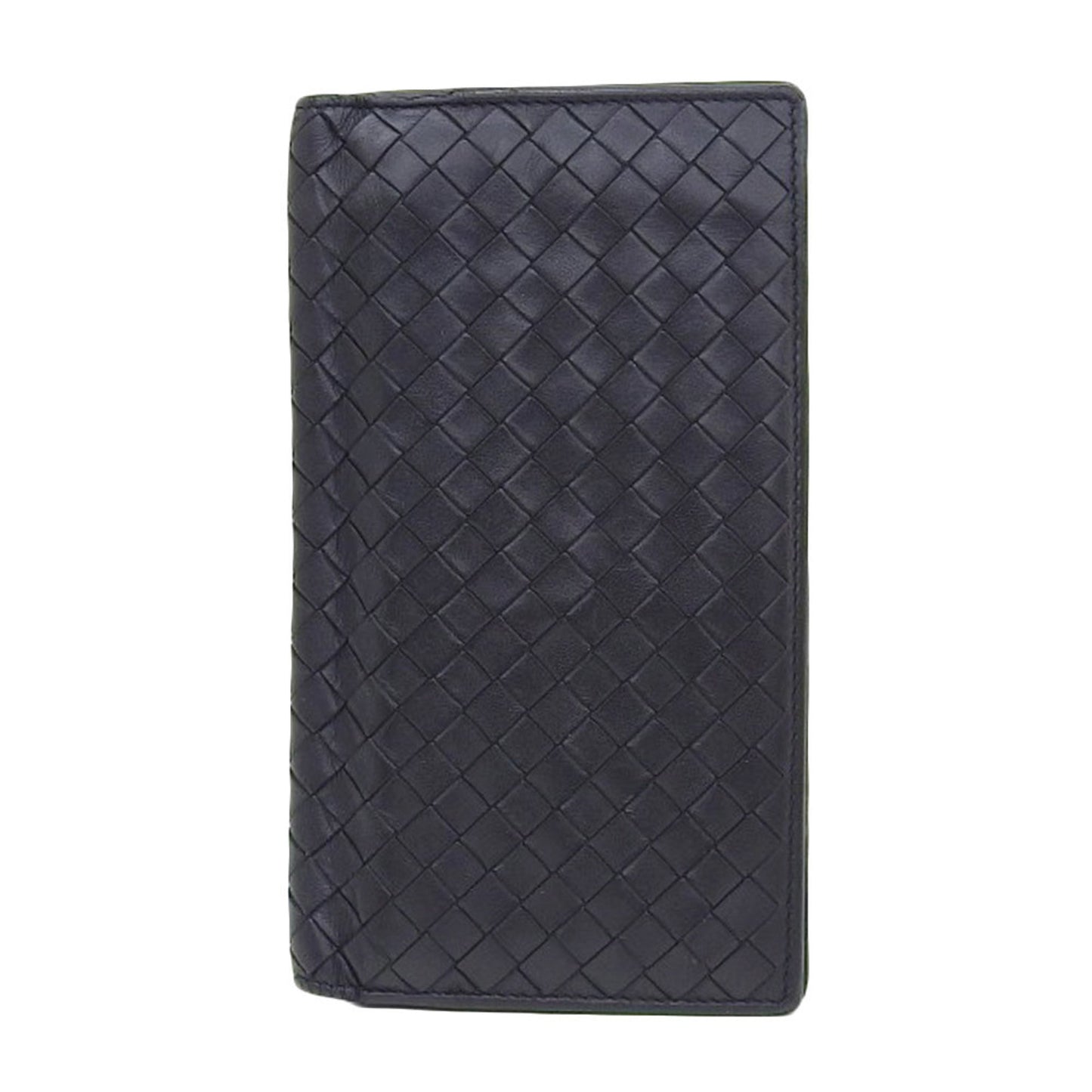 Luxury Bottega Veneta Intrecciato  Leather Long Wallet (Bi-Fold) ()