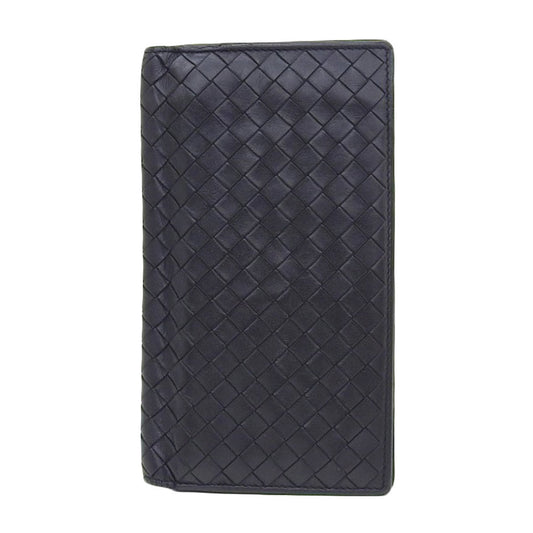 Luxury Bottega Veneta Intrecciato  Leather Long Wallet (Bi-Fold) ()