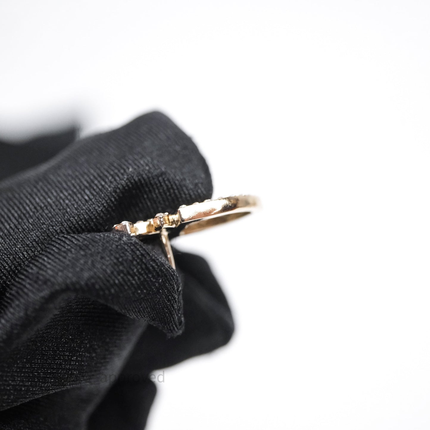 Chanel Crystal CC Clover Earrings Gold Tone 20B