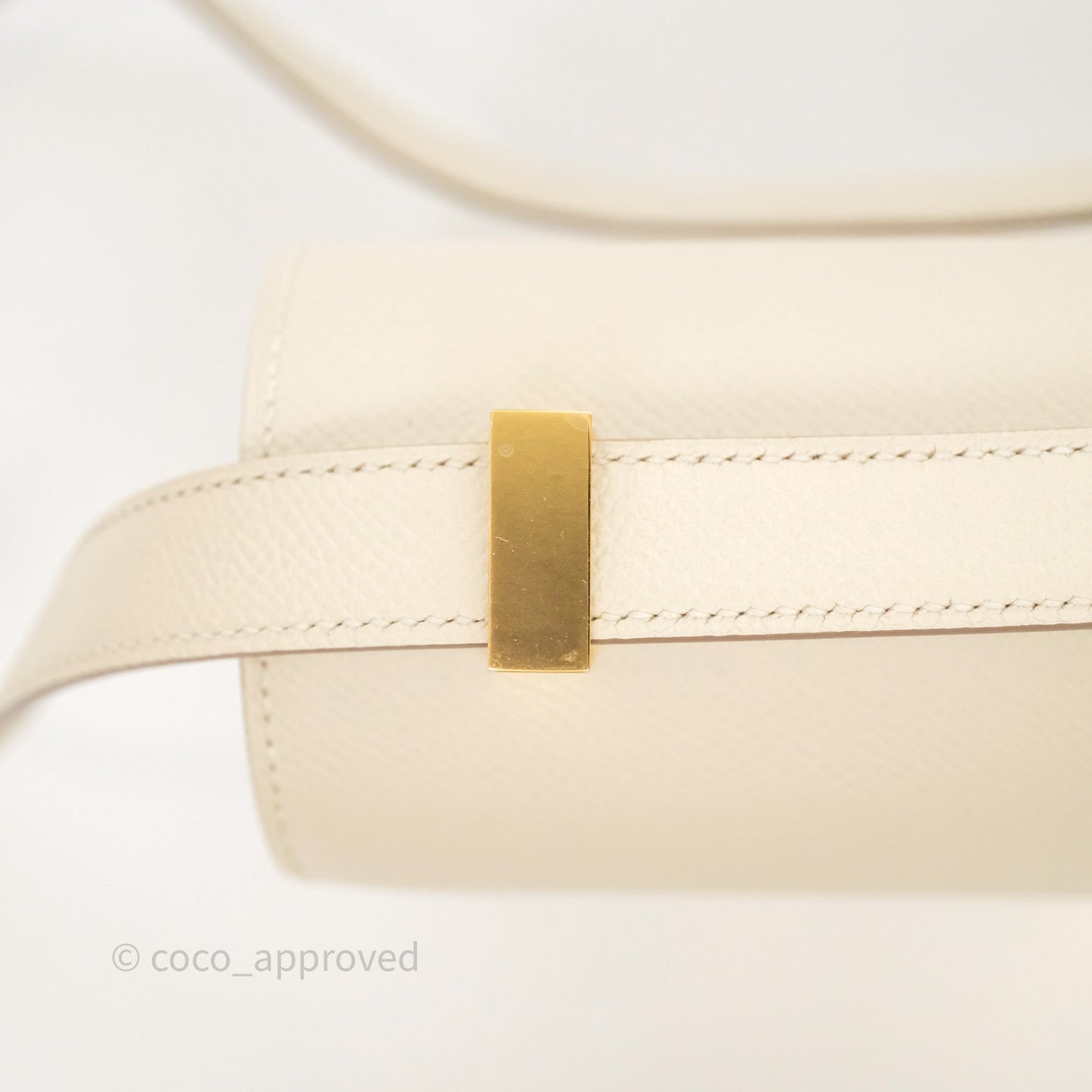 Hermès Constance 24 Craie 10 Epsom Gold Hardware
