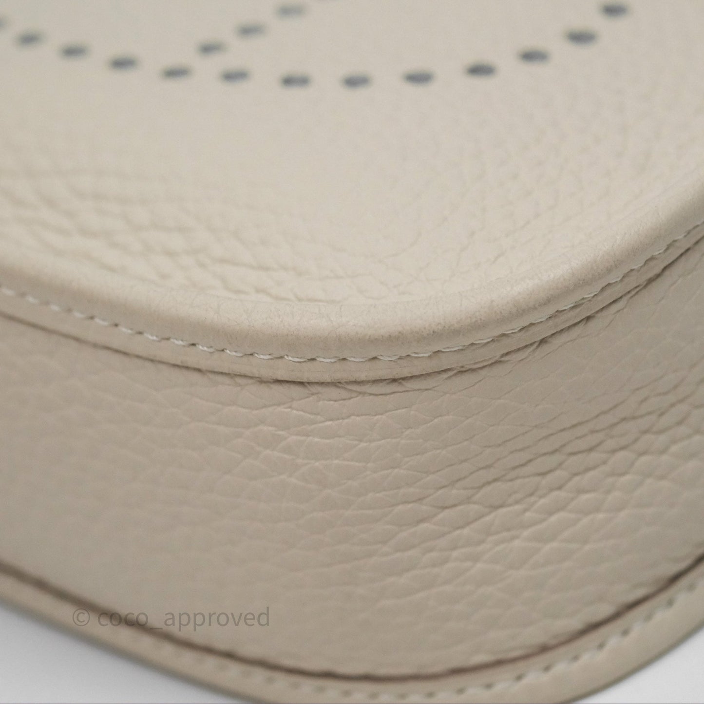 Hermès Mini Evelyne Craie 10 Clemence Palladium Hardware