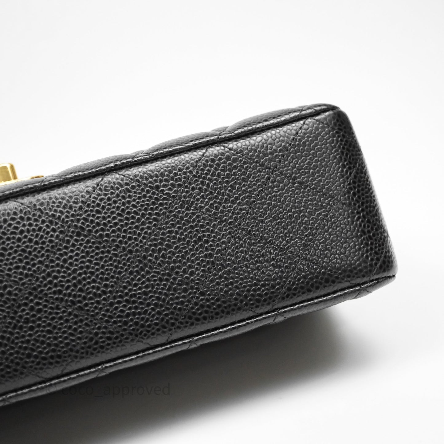 Chanel Classic Medium Flap Quilted Black Caviar Gold Hardware