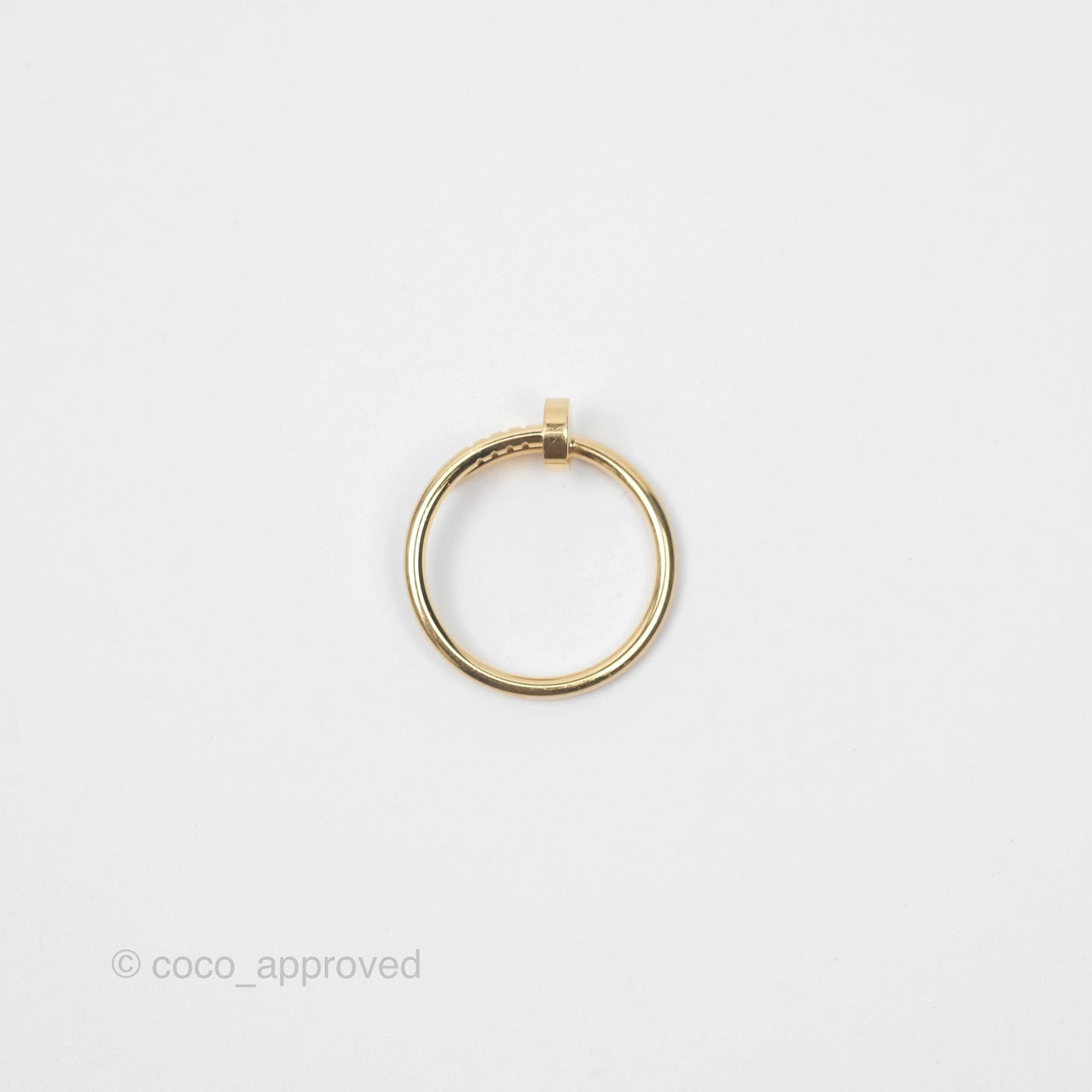 Cartier Juste un Clou Ring Small Model Yellow Gold Size 55