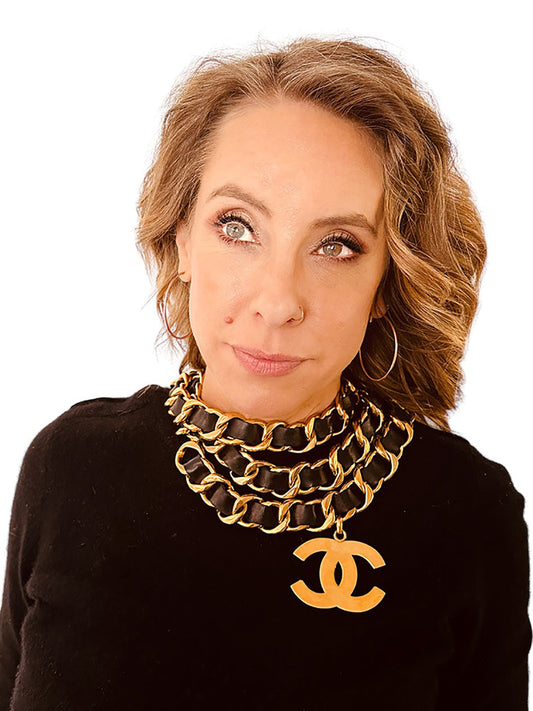 Luxury Chanel Victoire de CASTELLANE Collection 28 CC Charm Chain Belt Necklace