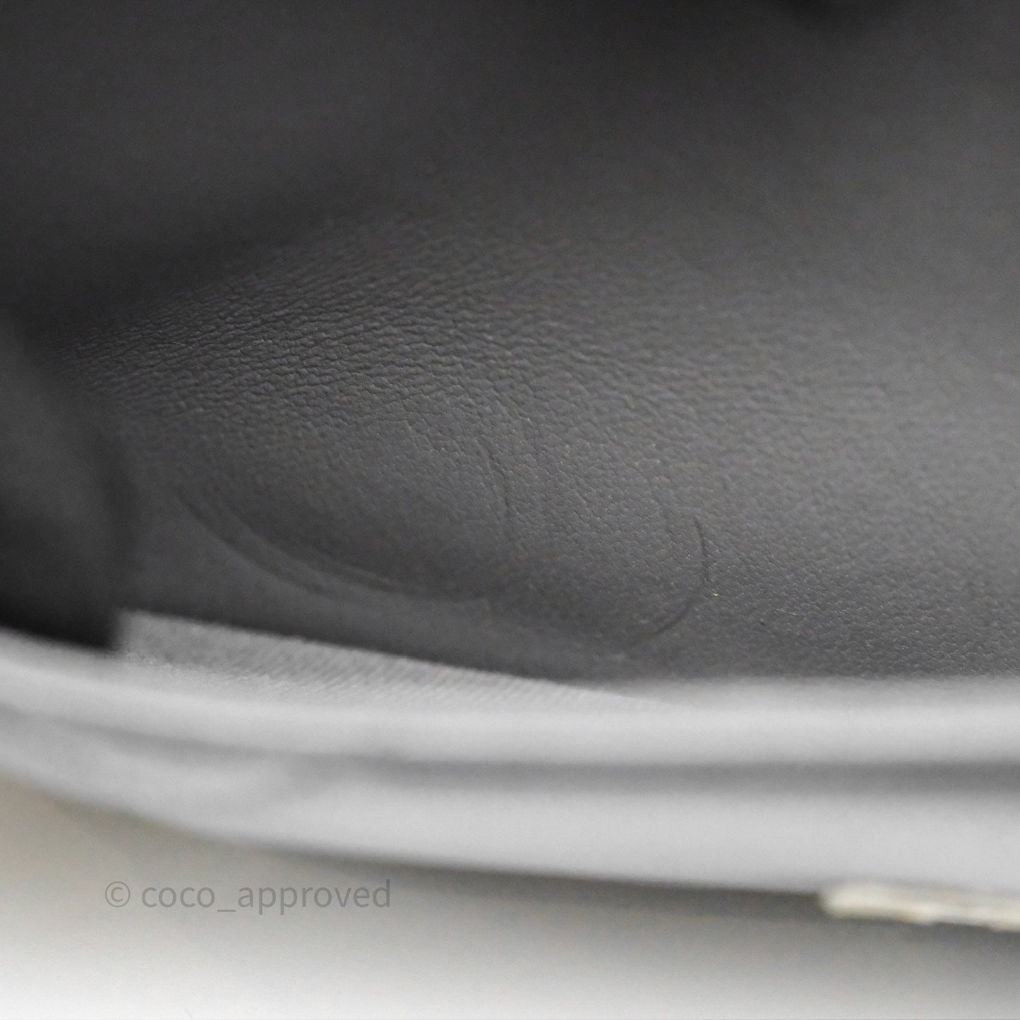 Chanel 19 Wallet on Chain WOC Grey Lambskin Mixed Hardware