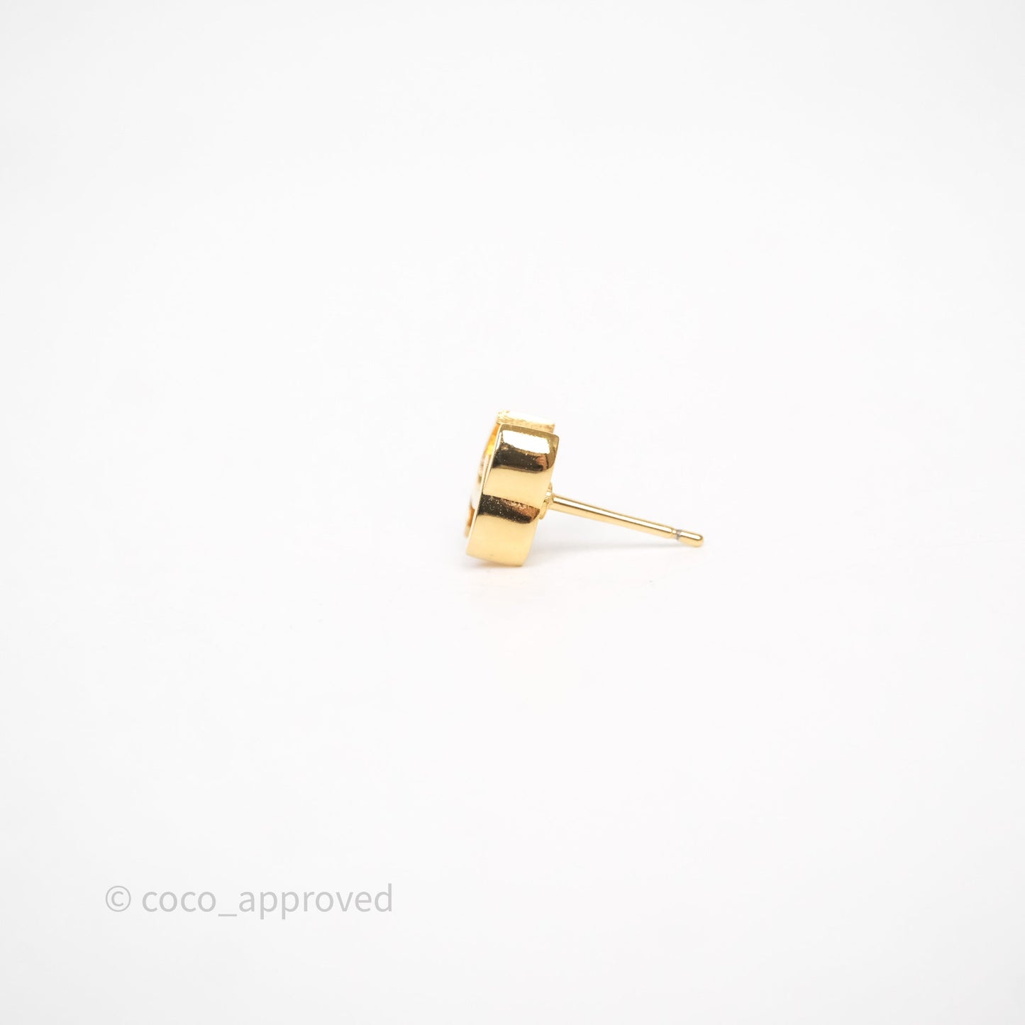 Chanel CC Earrings Gold Tone 26P
