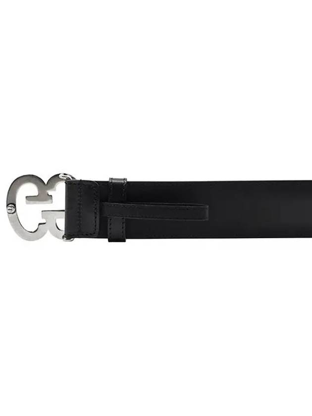 Luxury Gucci Trending 2025 GG Buckle Wide Leather Belt Black