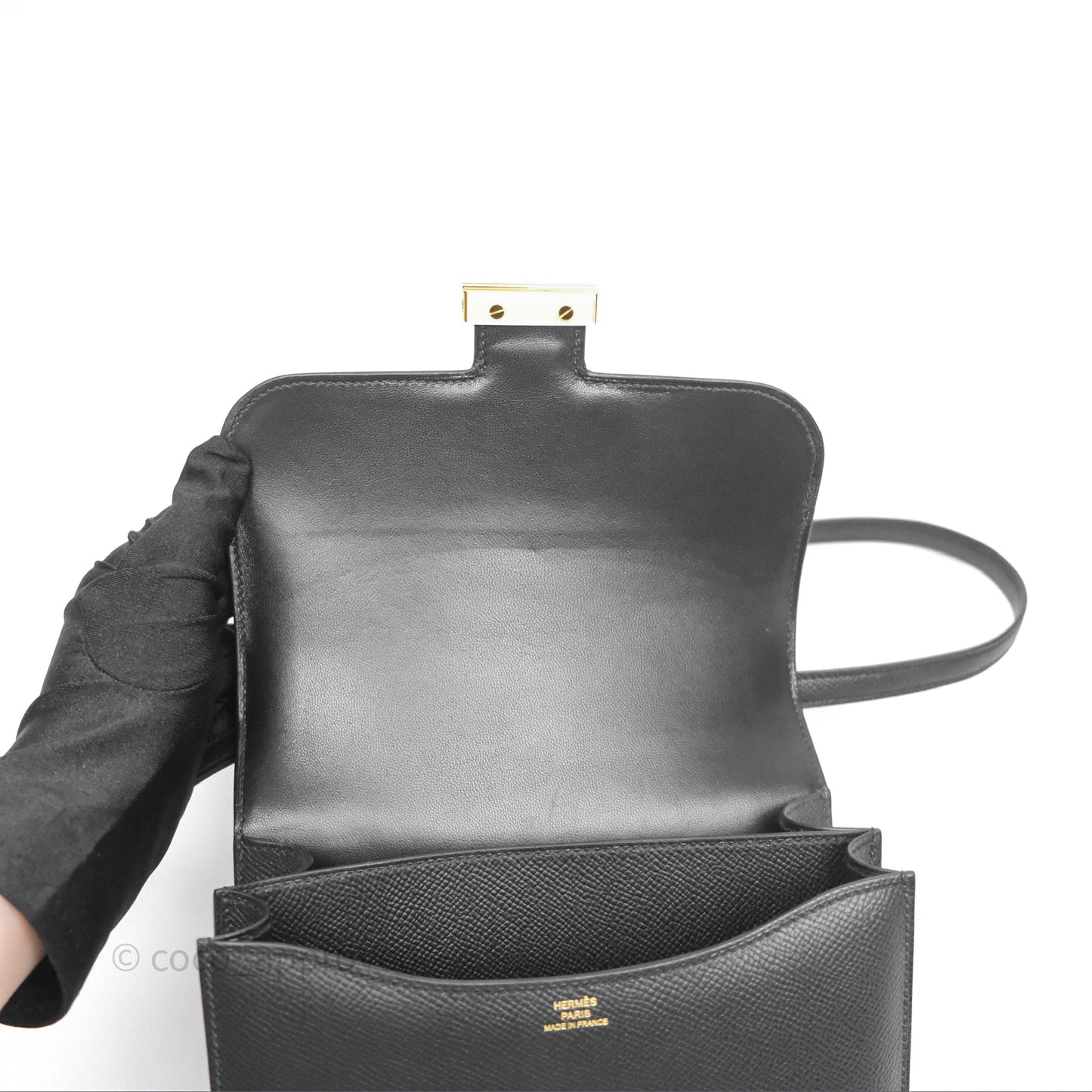 Hermès Constance Mini 18cm Black Noir 89 Epsom Gold Hardware