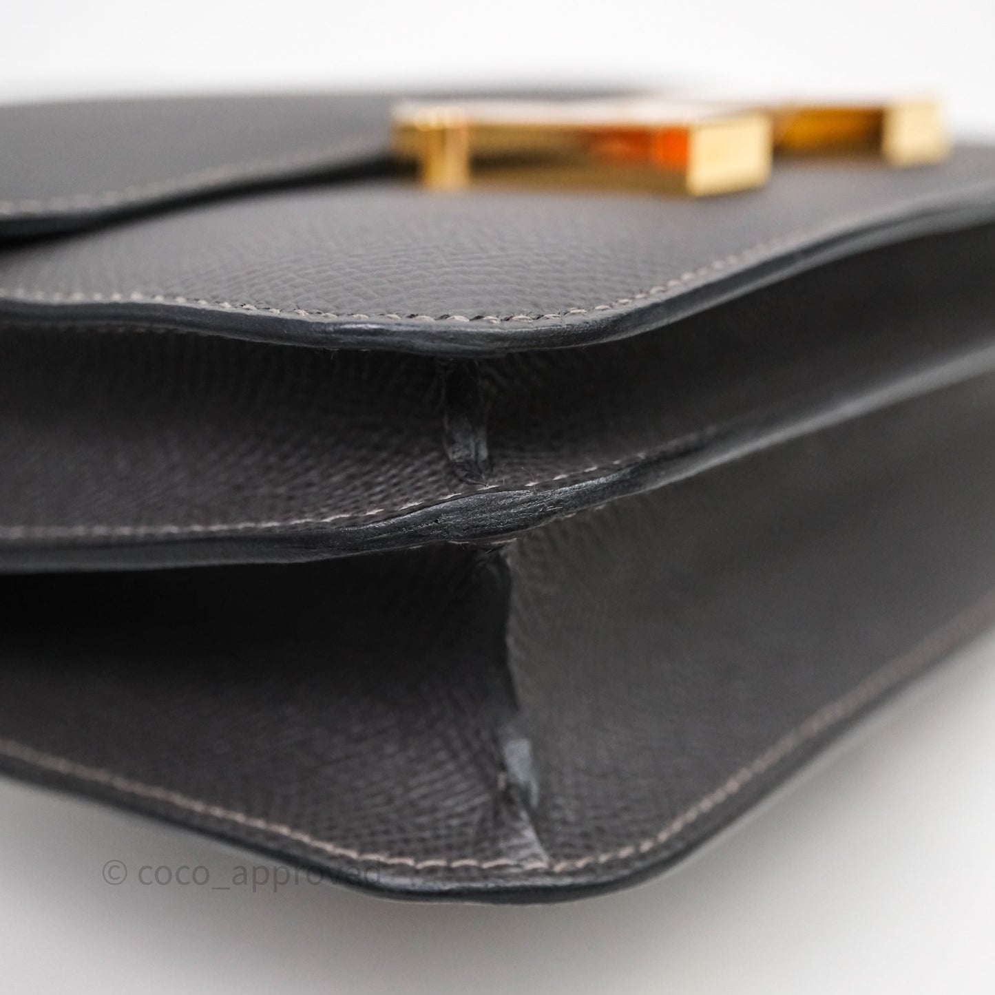 Hermès Constance Mini 18cm Graphite 88 Epsom Gold Hardware