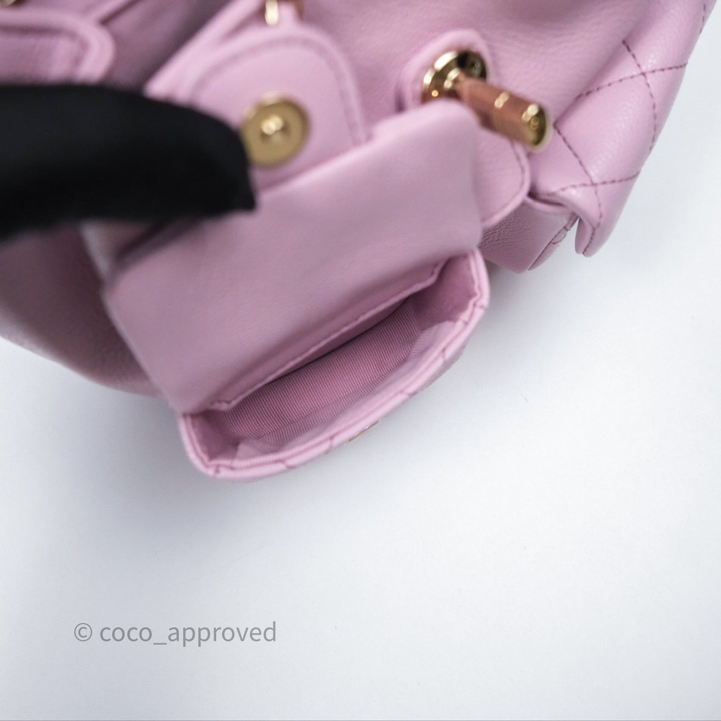 Chanel Mini Duma Backpack Pink Lilac Caviar Gold Hardware