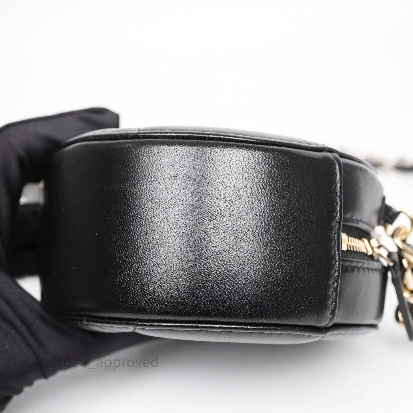 Chanel 19 Round Clutch With Chain Black Mixed Hardware