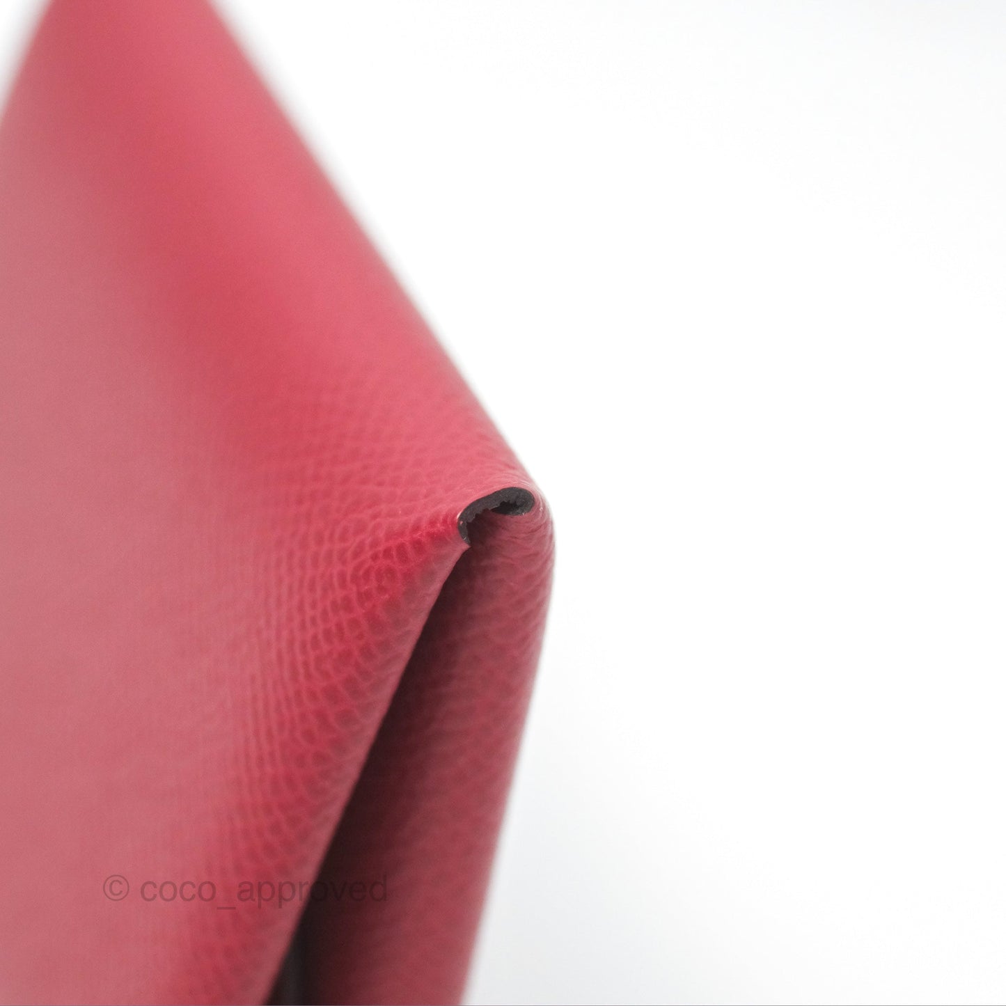 Hermès Calvi Duo Compact Card Holder Rouge Grenat Epsom