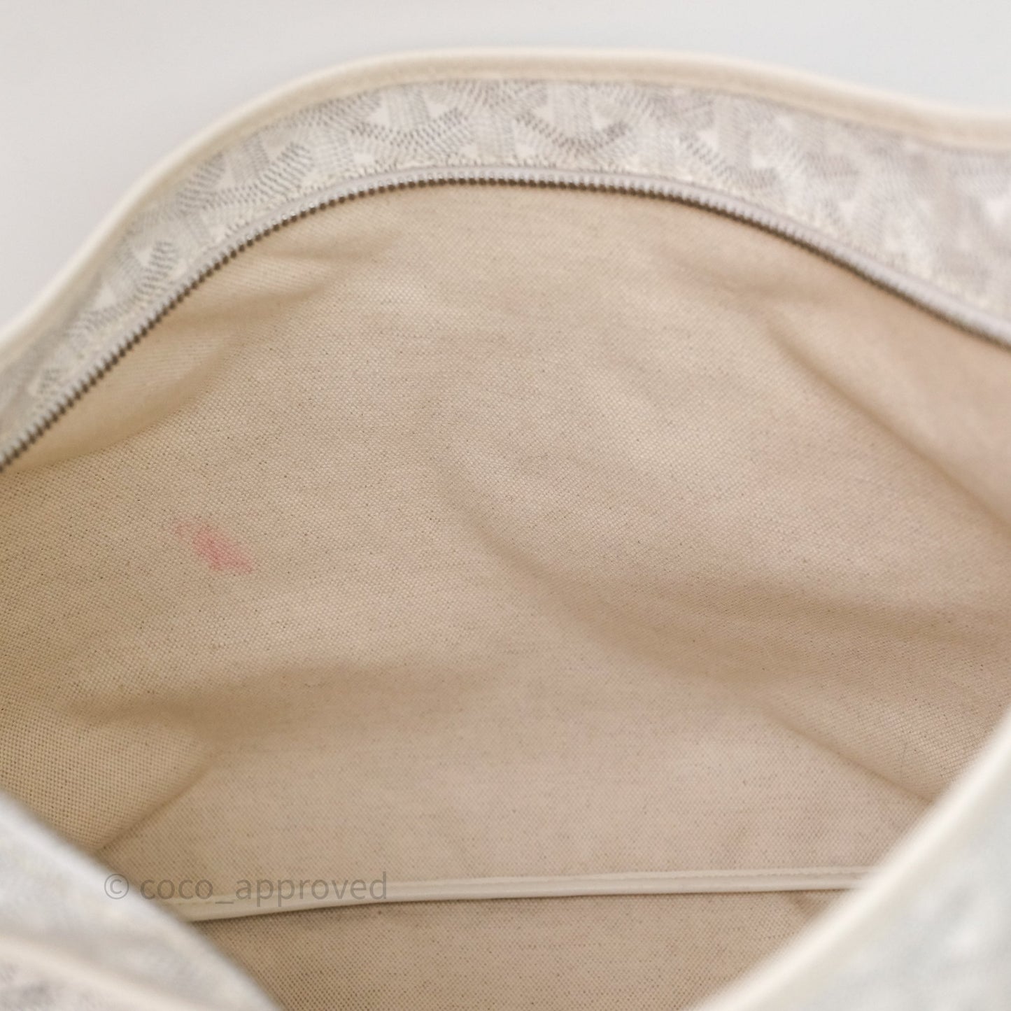 Goyard Bohème Hobo Bag PM White Goyardine Canvas