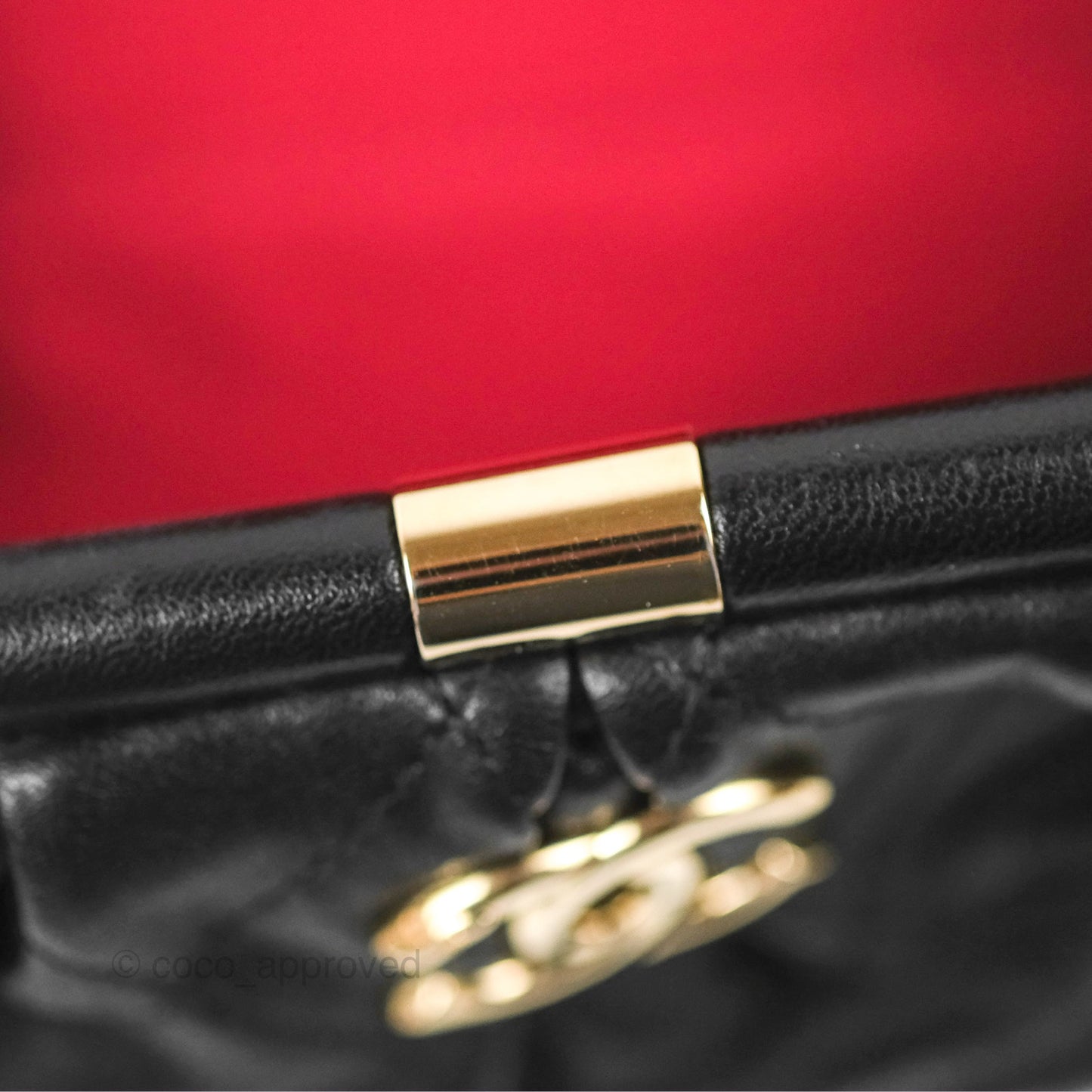 Chanel Black Clutch Bag Lambskin Gold Hardware