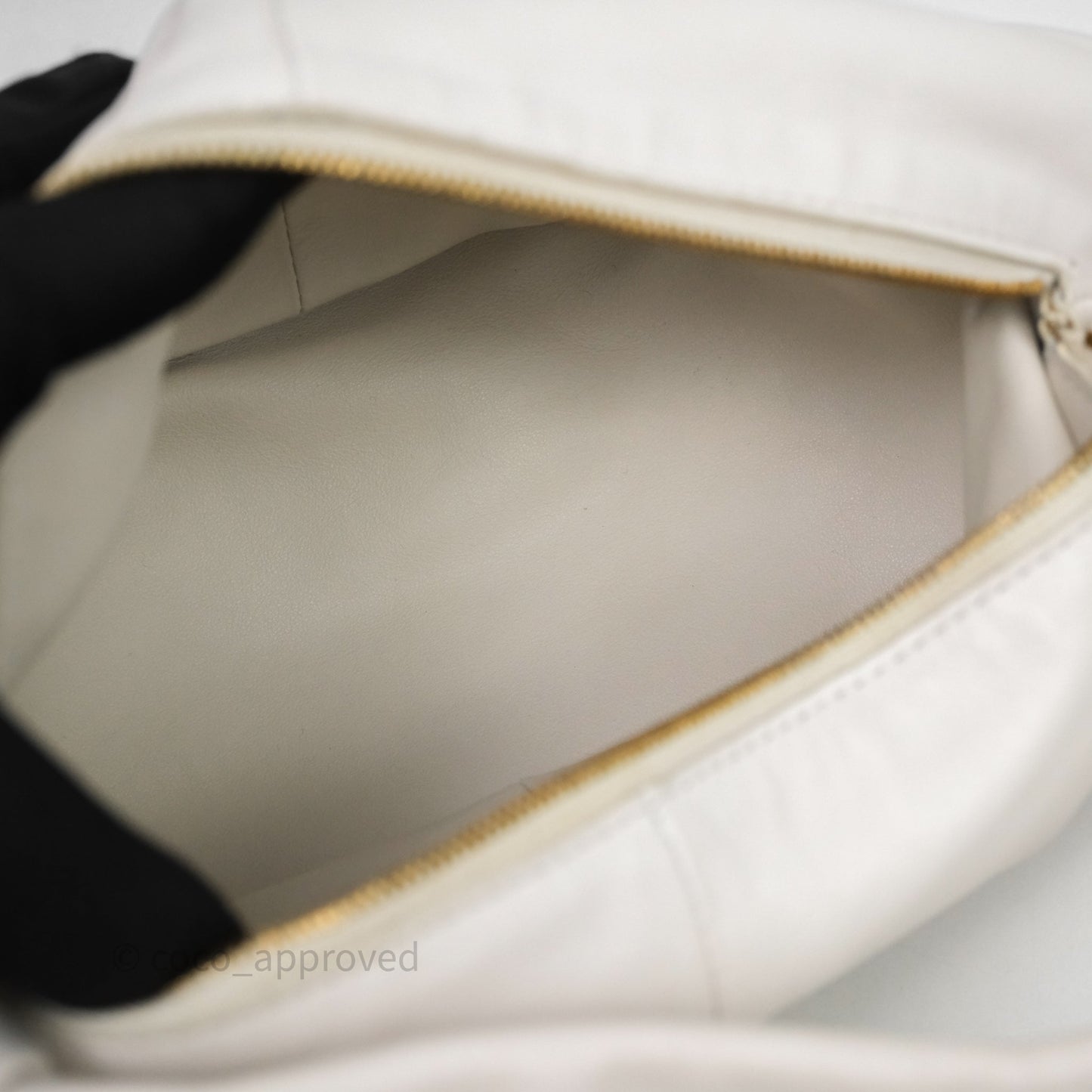 Bottega Veneta Double Knot Leather White Bag