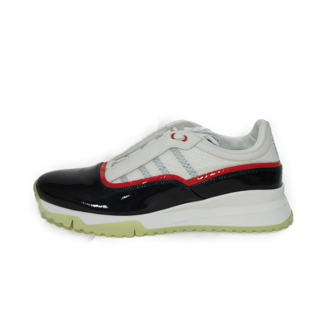 LOUIS VUITTON sneakers Patent leather Bron x Noir logo America's Cup mens 5