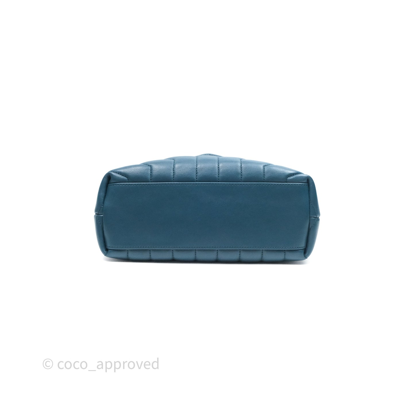 Saint Laurent Loulou Small Flap Bag Turquoise Blue Ruthenum Hardware