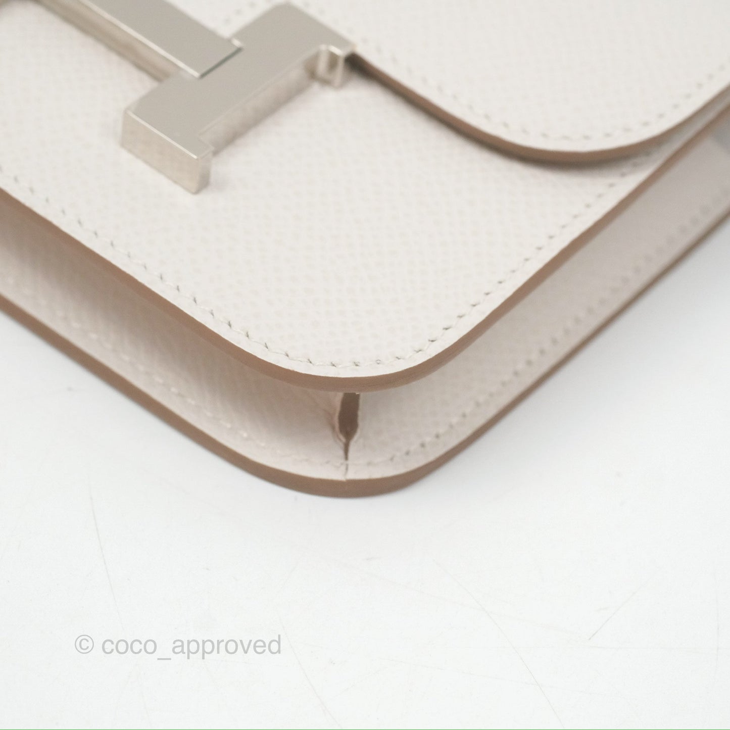 Hermès Constance Slim Wallet Gris Pale Epsom Palladium Hardware