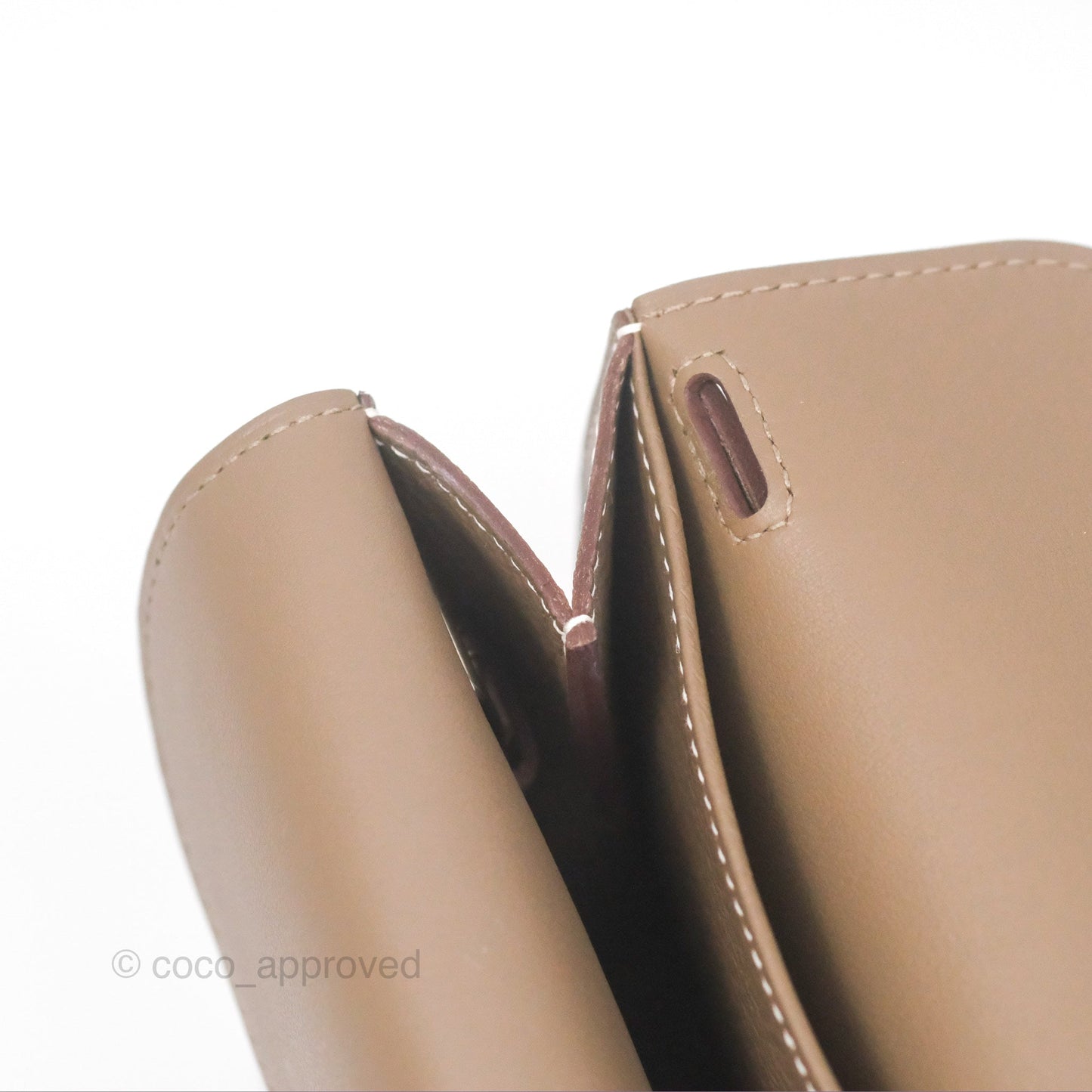 Hermès Halzan 25 Etoupe Clemence Palladium Hardware