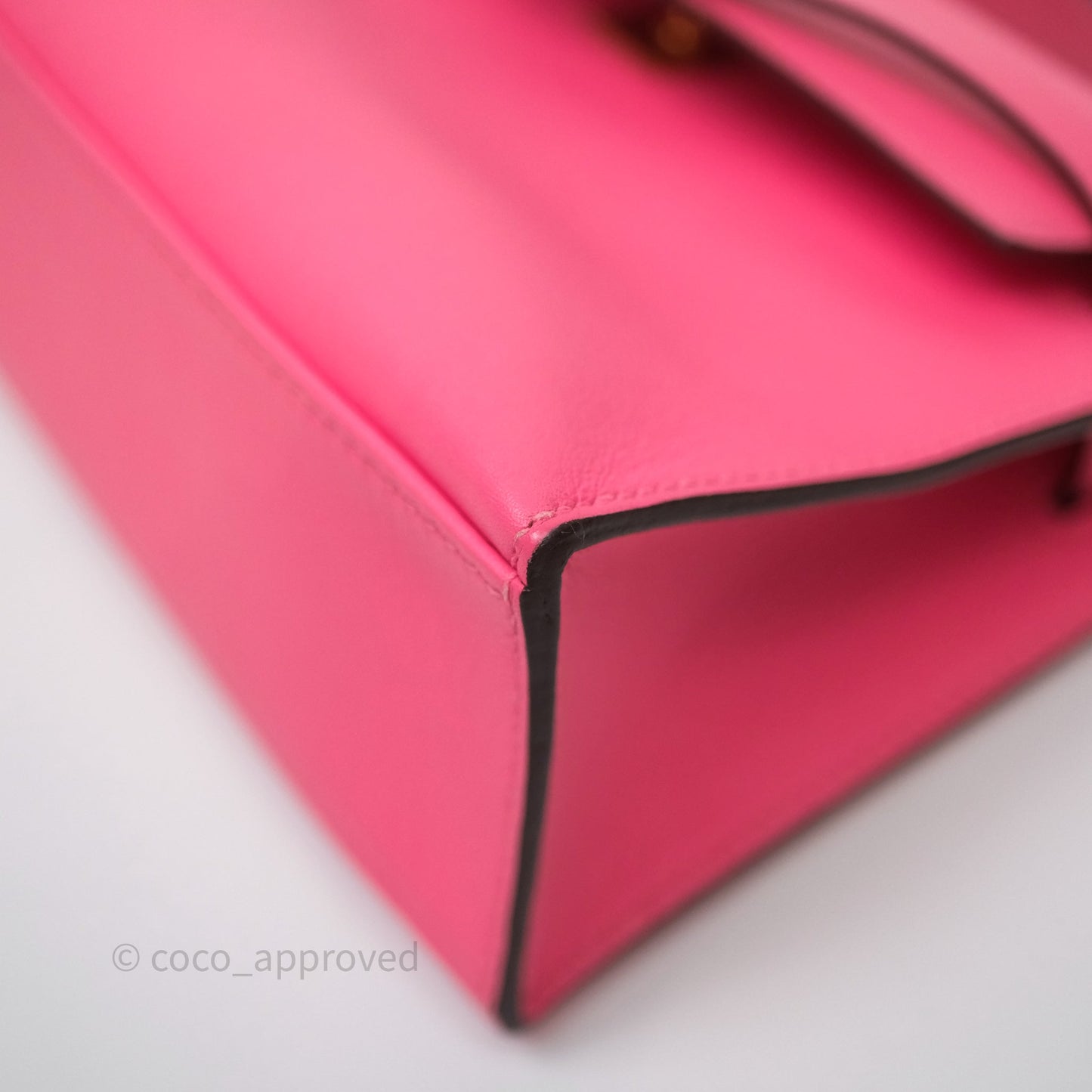 Hermès Kelly Mini Pochette U5 Rose Lipstick Swift Gold Hardware