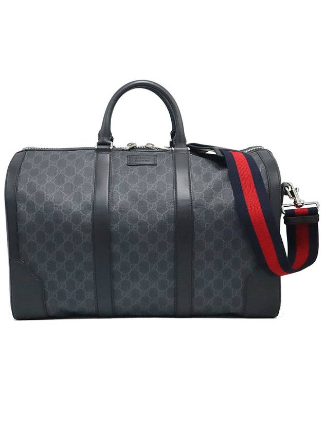 Luxury Gucci Trending 2025 Luxury Gucci Trending 2025 474131 Black GG Soft Supreme Canvas Carry On Duffle Bag Travel 2WAY