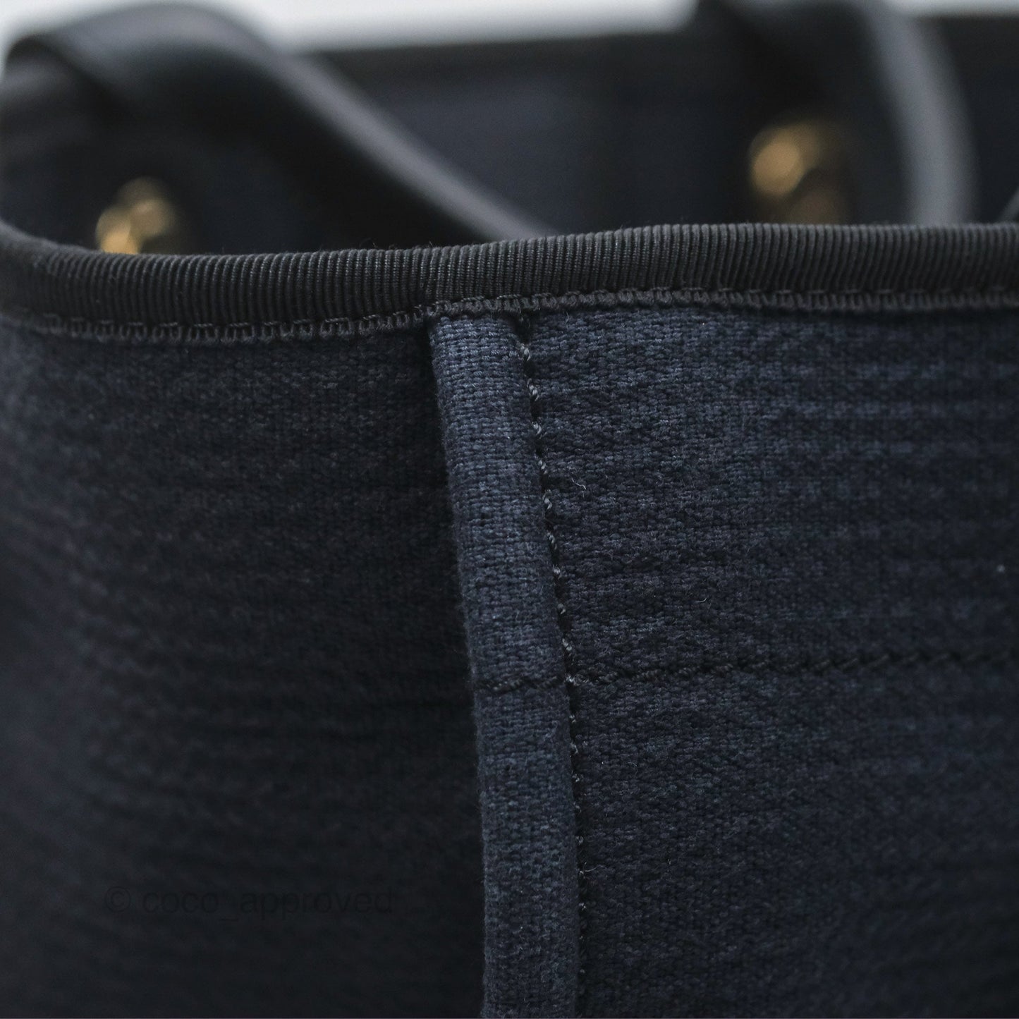 Chanel New Small Deauville Navy Canvas