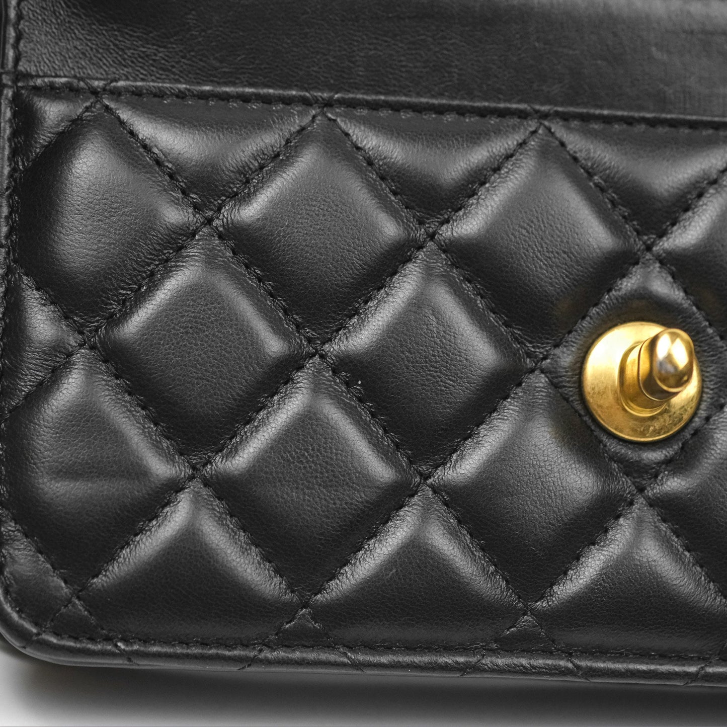 Chanel All Slide Wallet on Chain WOC Adjustable Chain Quilted Black Lambskin 22K