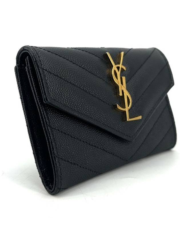 Luxury Saint Laurent Envelope gold card wallet 414404