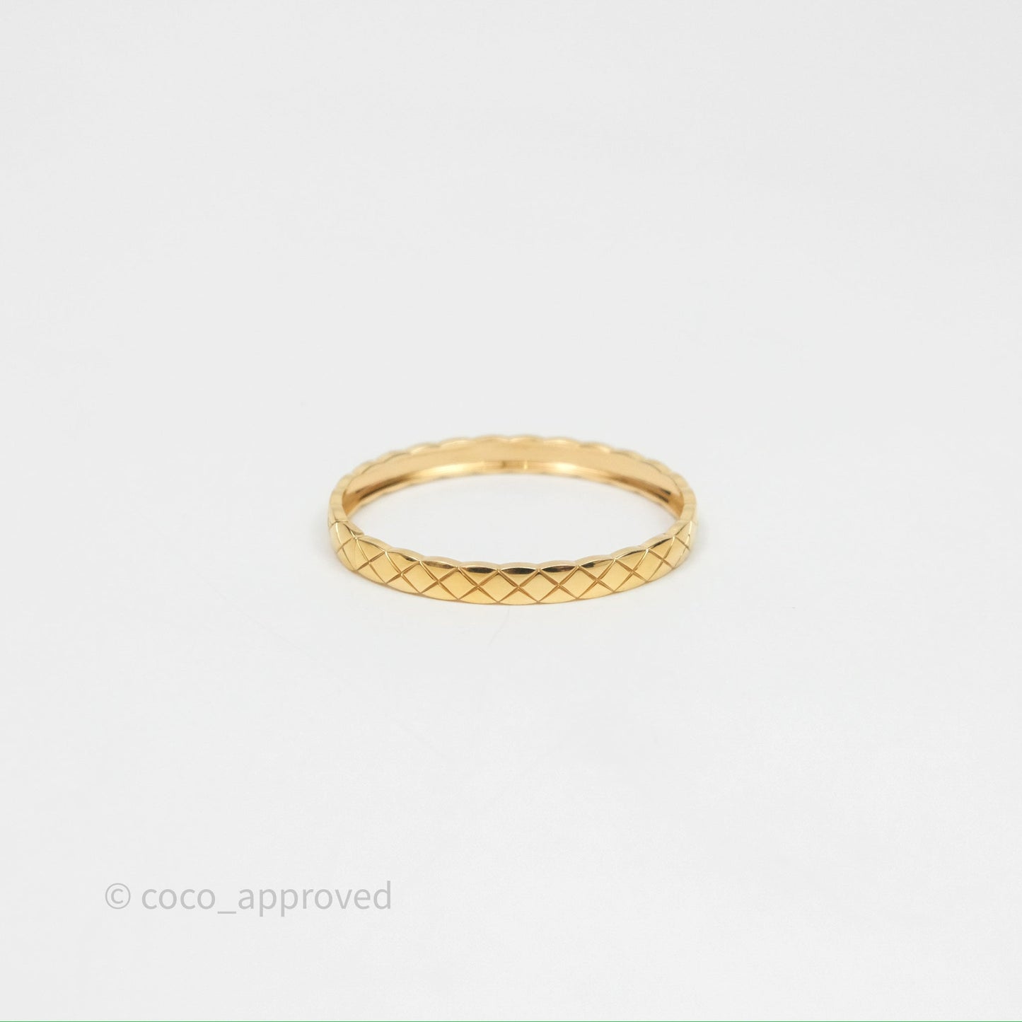 Chanel Coco Crush Bracelet Quilted Motif 18K Yellow Gold