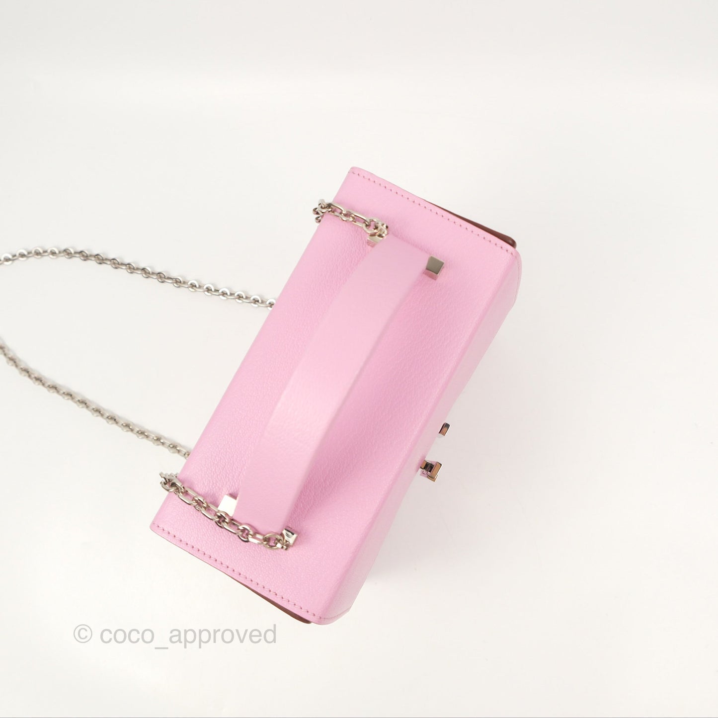 Hermès Cinhetic Box Bag Mauve Sylvestre Chevre Mysore Palladium Hardware