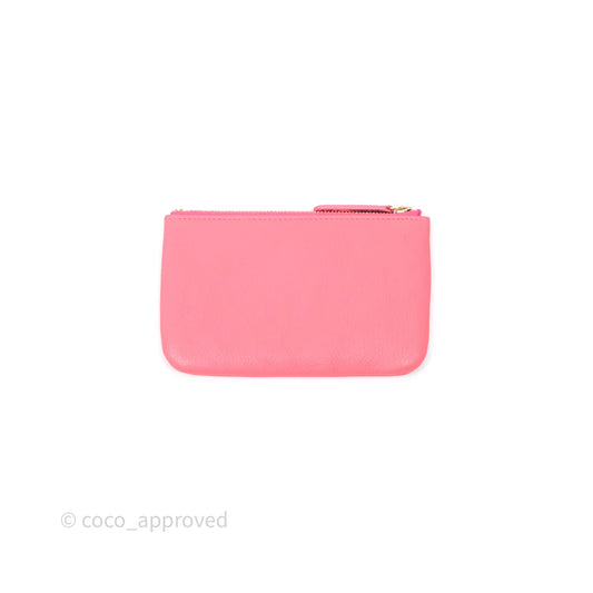 Chanel Camellia Mini O Case Pink Calfskin Gold Hardware