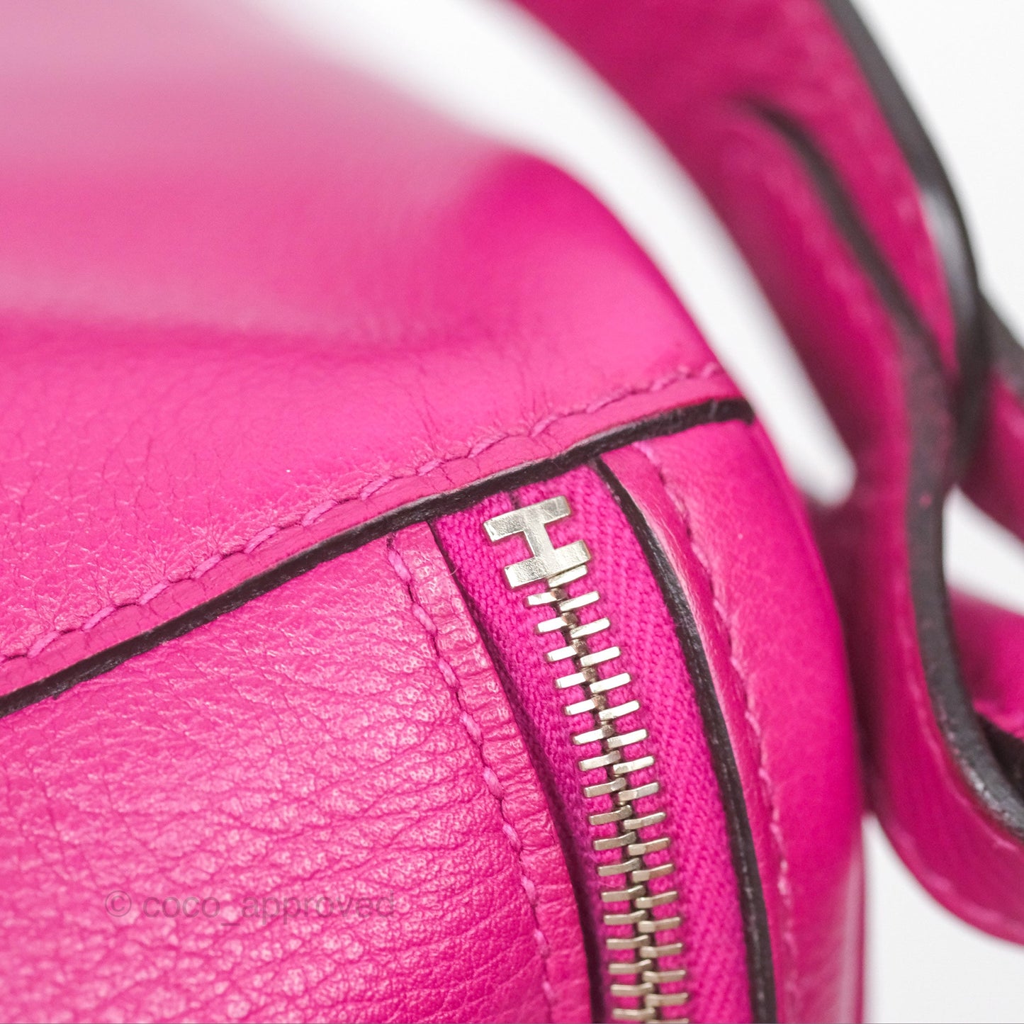 Hermès Lindy 26 Rose Pourpre Evercolor Palladium Hardware